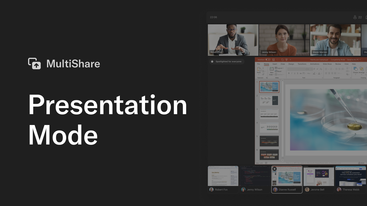 Presentation mode thumbnail